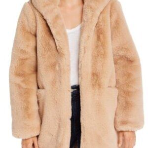 Apparis Maria Hooded Faux-Fur Coat - S (Like New)